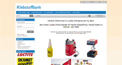 Desktop Screenshot of klebstoffbank.de